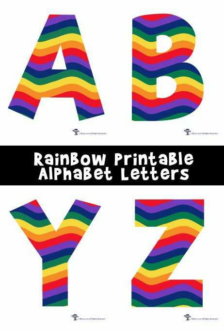 Rainbow Alphabet Printable Letters Woo Jr Kids Activities 