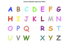 Single Printable Colored Alphabet Letters Free