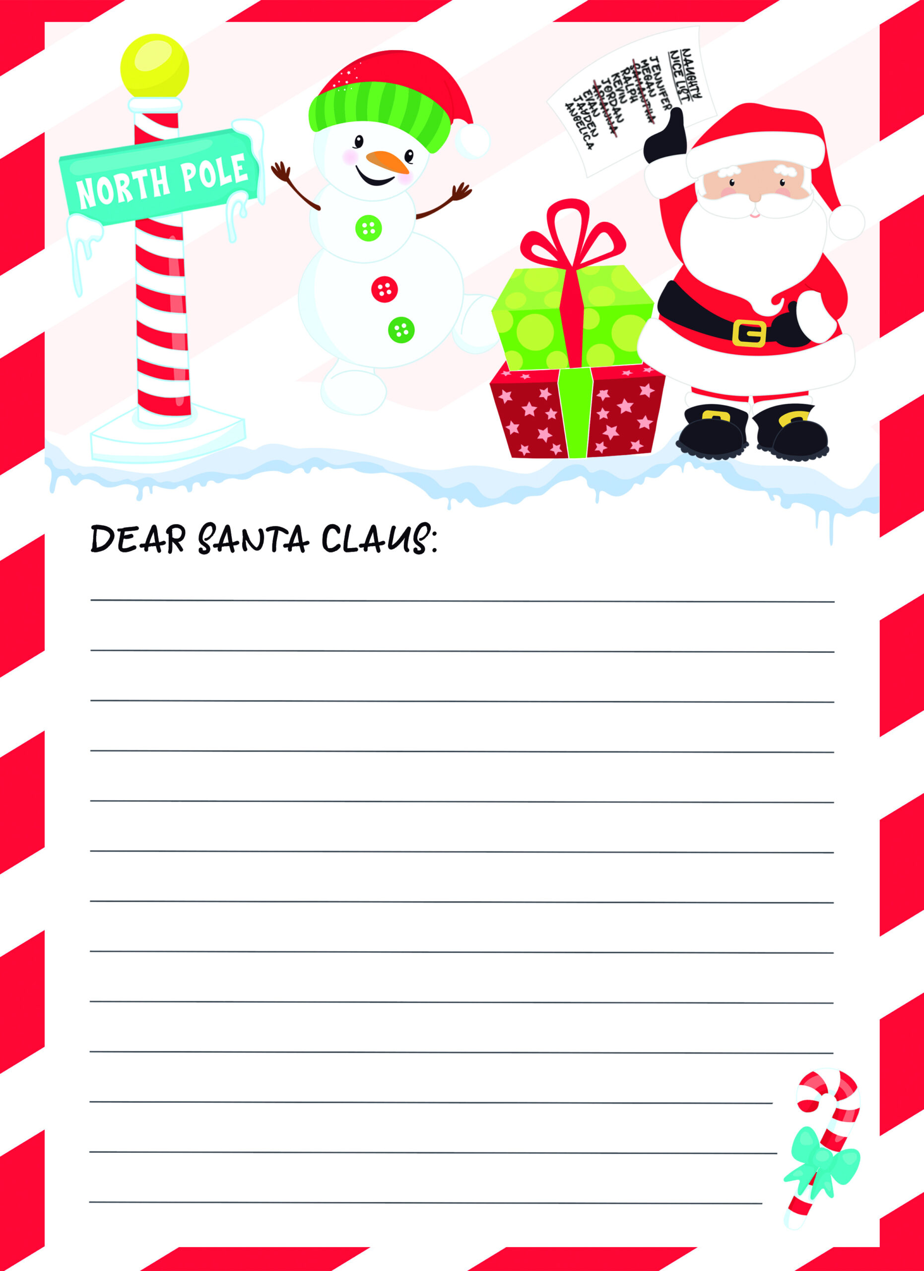 Start A Holiday Tradition With This Letter To Santa Printable The 