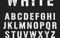 Stencil Alphabet Font Template 683902 Vector Art At Vecteezy
