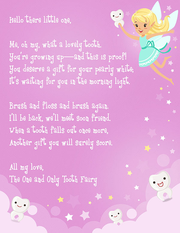 Tooth Fairy Letter Free Printable Elfster