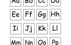 Upper And Lower Case Alphabet Letters Printable Preschool Three