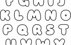 Uppercase Bubble Letters Printable Lettering Alphabet Fonts Bubble
