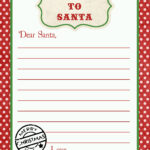 Xmas Santa Letter Santa Letter Template Free Santa Letter Template